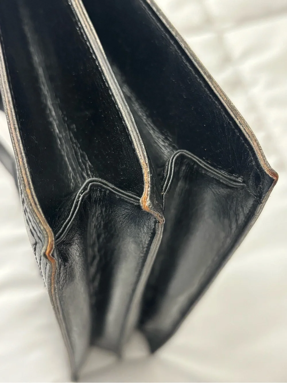 Yves Saint Laurent VTG Black Leather Shoulder Bag/Clutch, 10x7.5x3.5